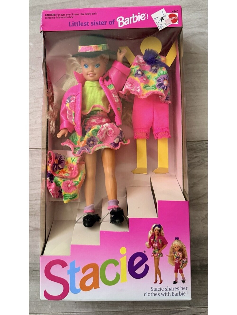 NIB Vintage 1991 Stacie Doll Littlest Sister Of Barbie Fashion Mattel 4240
